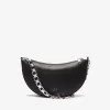 ARC CLUTCH LEATHER BAG WITH CHAIN