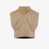 ASYMMETRICAL LEATHER TOP