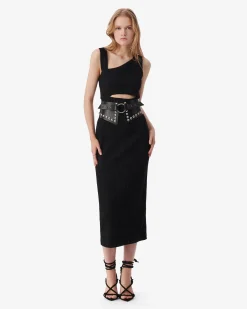 ASYMMETRICAL MIDI DRESS