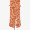 ASYMMETRICAL PRINT SKIRT