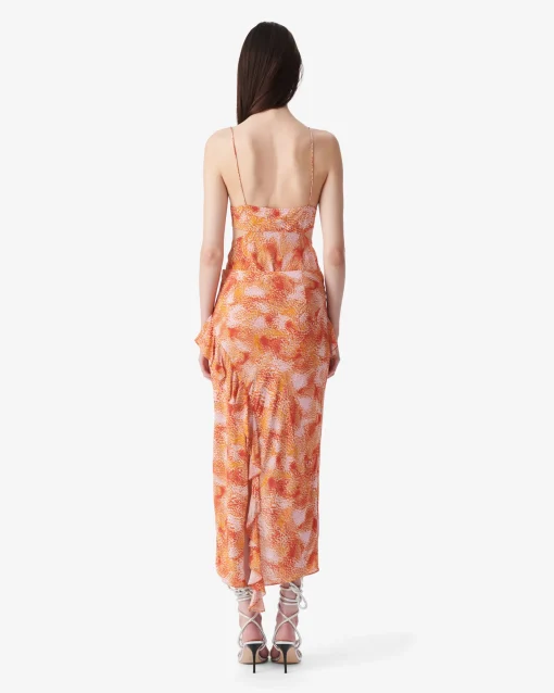 ASYMMETRICAL PRINT SKIRT