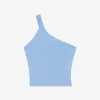 ASYMMETRICAL RIBBED TOP