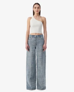 ASYMMETRICAL RIBBED TOP