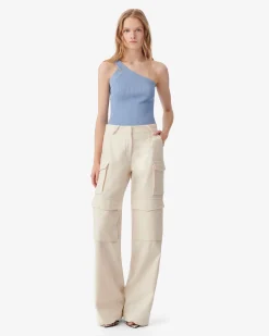ASYMMETRICAL RIBBED TOP