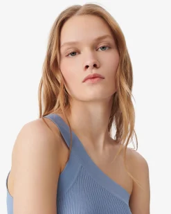 ASYMMETRICAL RIBBED TOP