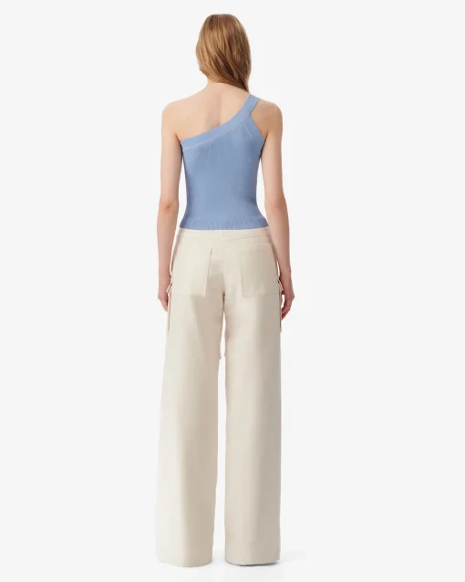 ASYMMETRICAL RIBBED TOP