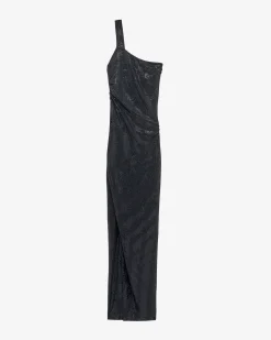 ASYMMETRICAL SEQUIN DRESS