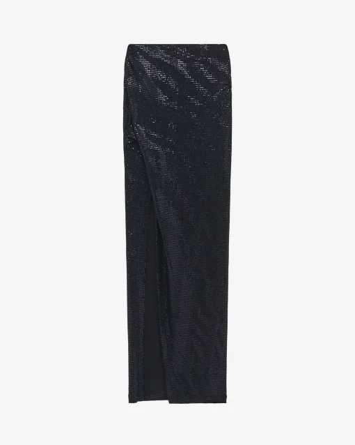 ASYMMETRICAL SEQUIN SKIRT