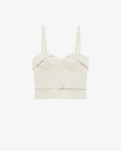 BELTED BUSTIER TOP