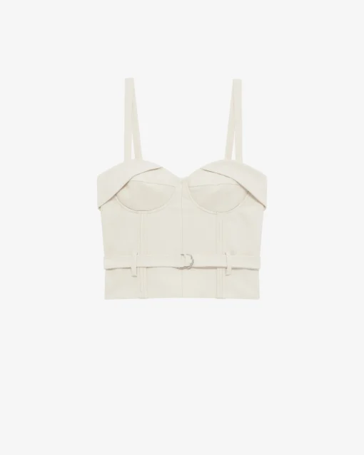 BELTED BUSTIER TOP