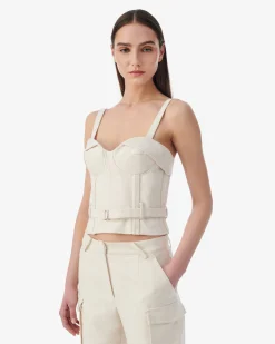 BELTED BUSTIER TOP