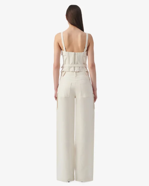 BELTED BUSTIER TOP