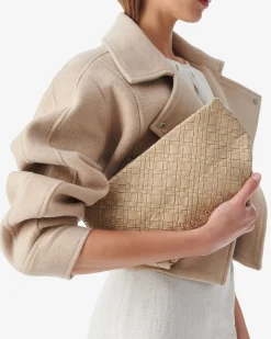 BRAIDED LEATHER POUCH