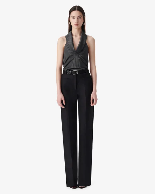 DRAPED NECK TOP