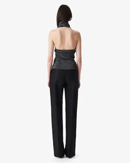 DRAPED NECK TOP