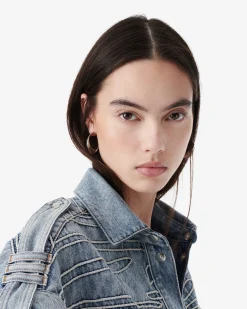 EMBROIDERED DENIM OVERSHIRT