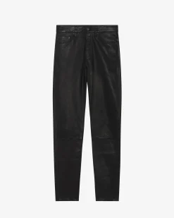 KARLO SLIM-FIT LEATHER PANTS