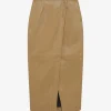 LEATHER WRAP SKIRT