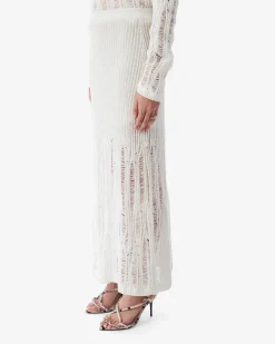 LONG LOOSE-KNIT SKIRT