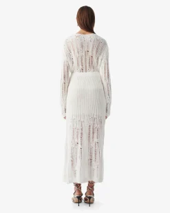 LONG LOOSE-KNIT SKIRT