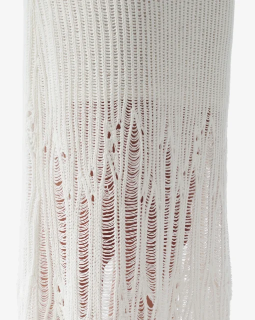LONG LOOSE-KNIT SKIRT
