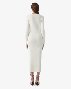 LONG RIBBED DRESS