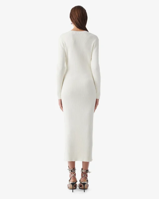 LONG RIBBED DRESS