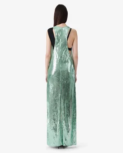 LONG SEQUINED DRESS