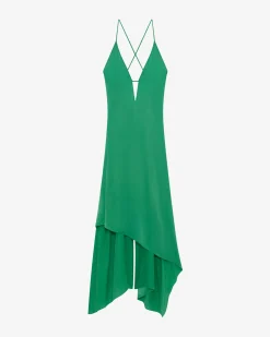 LONG SILK DRESS