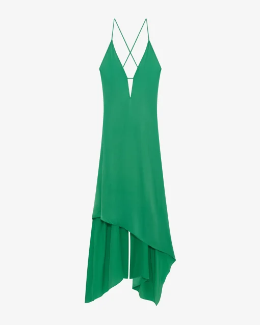 LONG SILK DRESS
