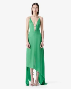 LONG SILK DRESS