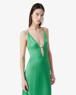 LONG SILK DRESS