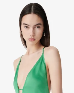 LONG SILK DRESS