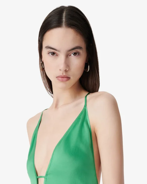 LONG SILK DRESS