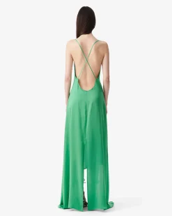 LONG SILK DRESS