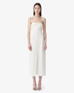 LONG STRAPLESS DRESS