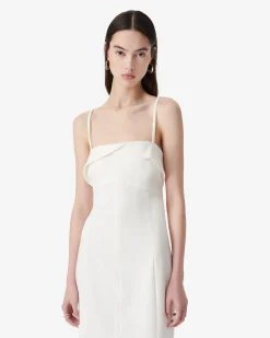 LONG STRAPLESS DRESS