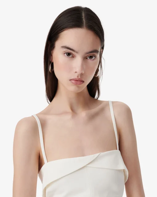 LONG STRAPLESS DRESS