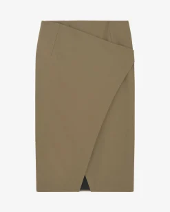 MID-LENGTH WRAP SKIRT