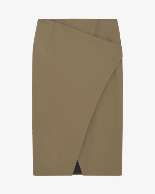 MID-LENGTH WRAP SKIRT