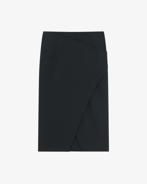 MID-LENGTH WRAP SKIRT