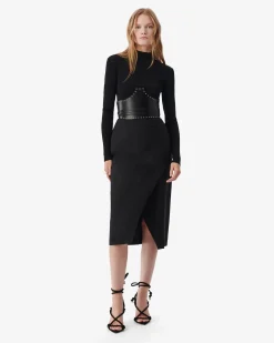 MID-LENGTH WRAP SKIRT