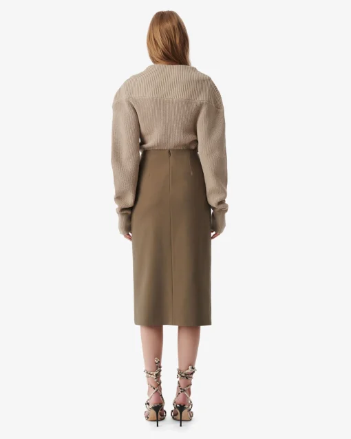 MID-LENGTH WRAP SKIRT