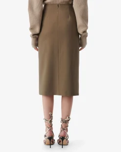 MID-LENGTH WRAP SKIRT