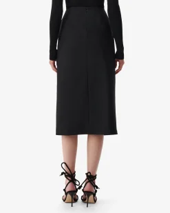 MID-LENGTH WRAP SKIRT