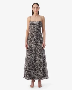 PRINT LONG DRESS