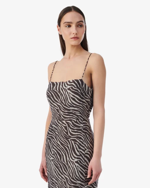 PRINT LONG DRESS