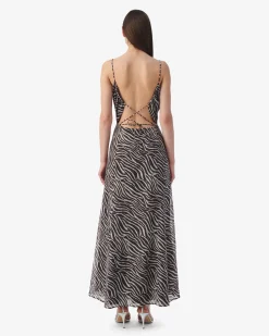 PRINT LONG DRESS