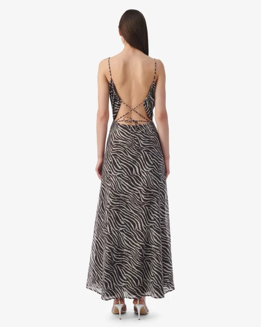 PRINT LONG DRESS