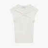 RIBBED ROUND-NECK TOP